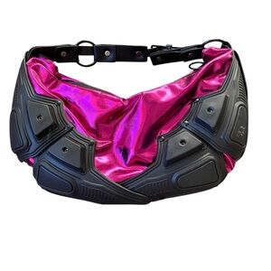 Women hot pink purse.